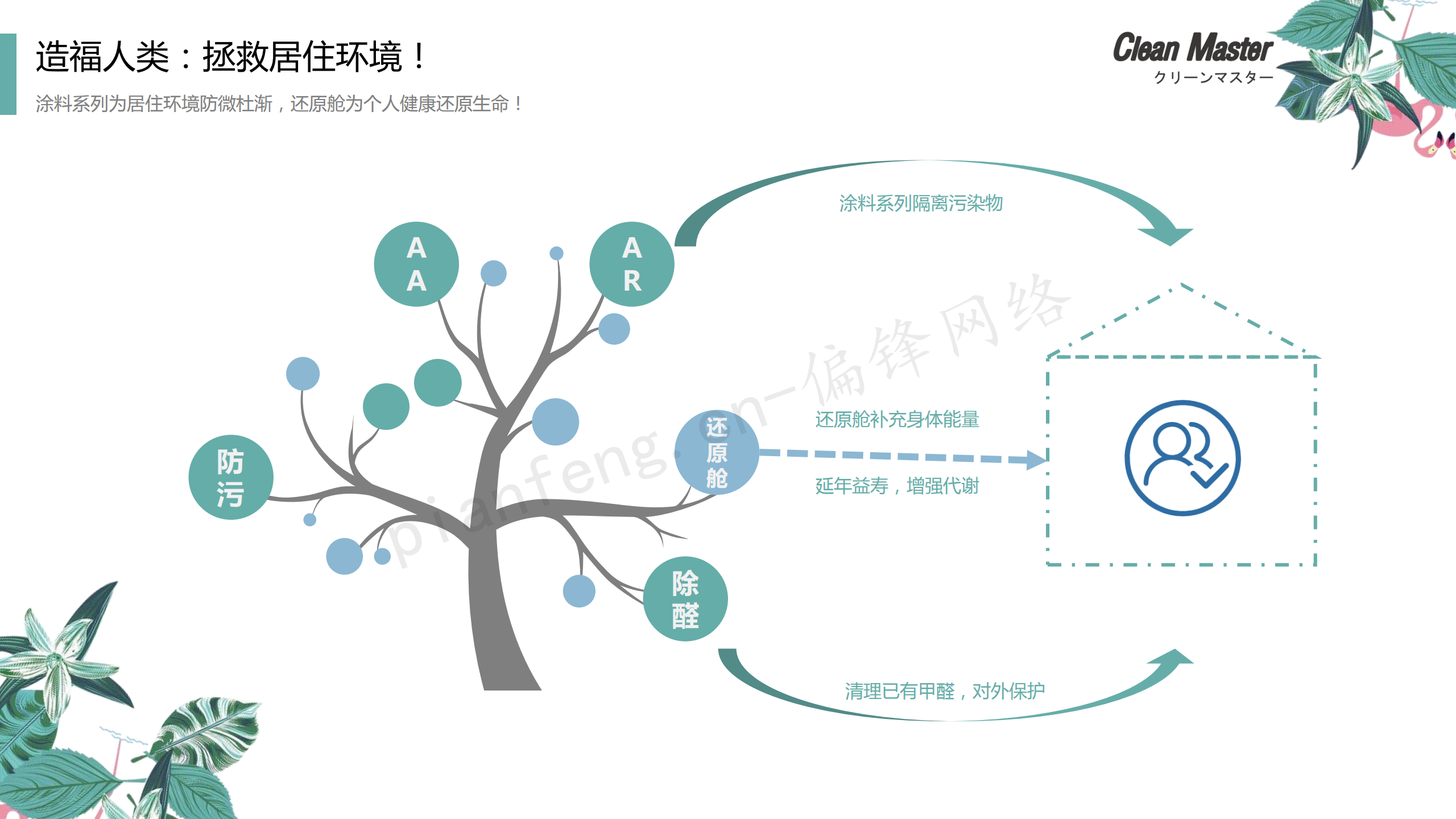 PPT案例|XX生物科技公司净大师产品手册推介品牌小清新色调(图12)